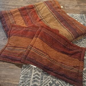 Striped Earth Tone Bedding Set